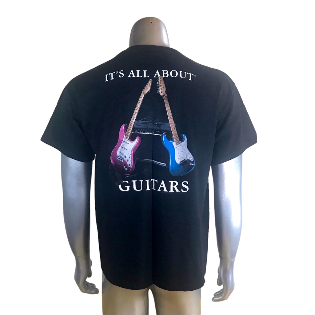 Its All About Guitars Music Gear Fan Band Electric Acoustic T Shirt Mens Large